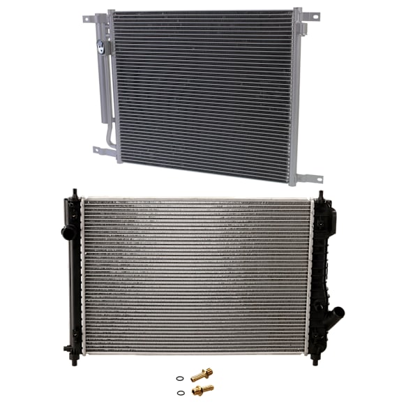 2009 Chevrolet Aveo5 LT - 2-Piece Kit A/C Condenser, 1.6L 4Cyl,  Includes (1) A/C Condenser and (1) Radiator