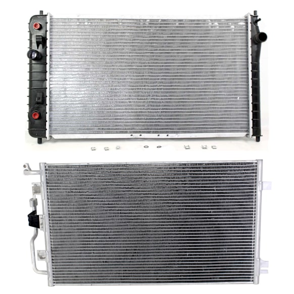 2004 Chevrolet Cavalier - 2-Piece Kit A/C Condenser, 2.2L 4Cyl,  Includes (1) A/C Condenser and (1) Radiator