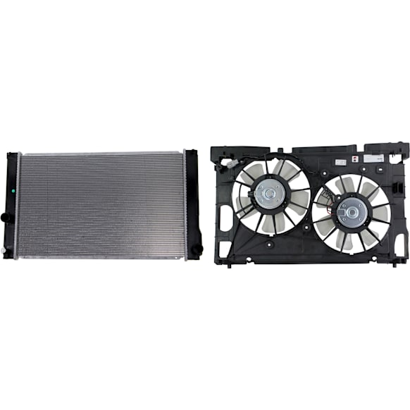 2012 Lexus CT200h - 2-Piece Kit Radiator Fan 1.8L 4Cyl, Dual fan,  Includes (1) Radiator and (1) Radiator Fan
