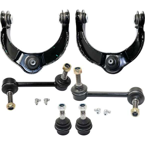 2015 Jeep Grand Cherokee - 6-Piece Kit Front, Driver and Passenger Side, Upper Control Arm Kit,  Includes (2) Ball Joint, (2) Control Arm, and (2) Sway Bar Link