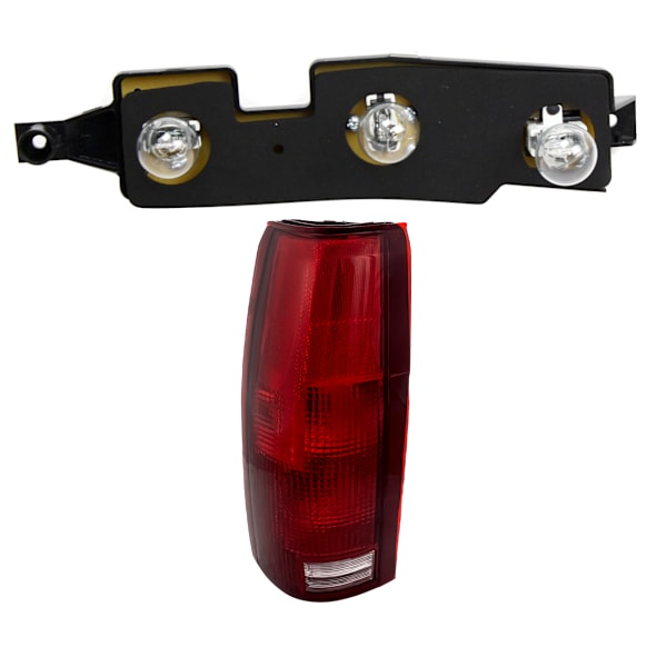 2-Piece Kit Driver Side Halogen Tail Light, With bulb(s), Includes (1) Tail Light and (1) Tail Light Circuit Board