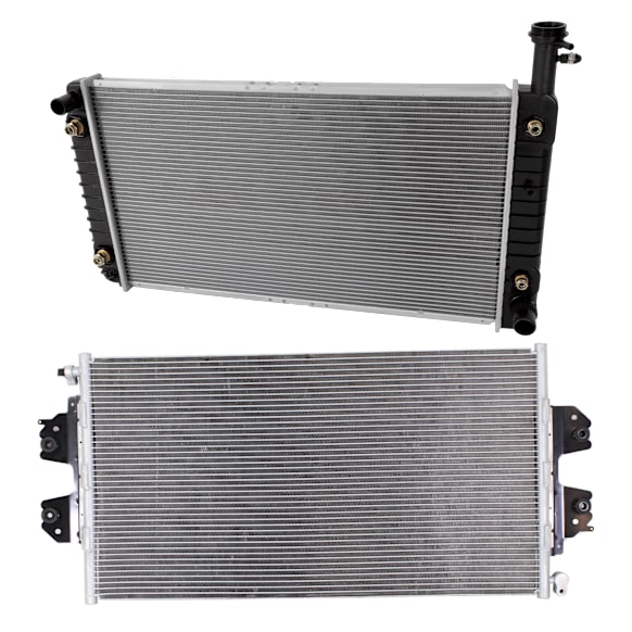 2006 Chevrolet Express 1500 - 2-Piece Kit A/C Condenser, 4.3L 6Cyl,  Includes (1) A/C Condenser and (1) Radiator