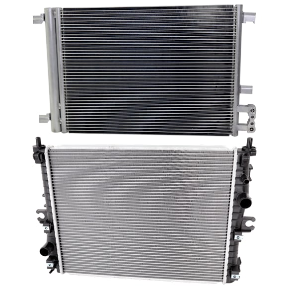 2014-2019 Chevrolet Corvette - 2-Piece Kit A/C Condenser, includes (1) A/C Condenser and (1) Radiator, 6.2L Eng., 8 Cyl.