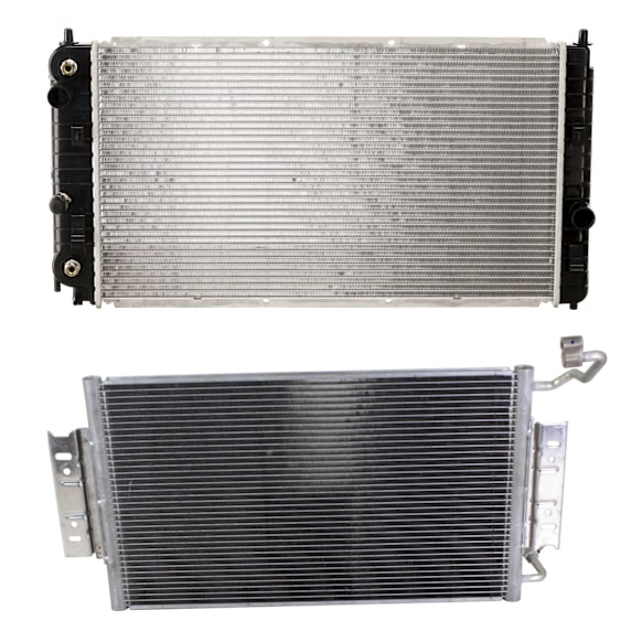 2004 Oldsmobile Alero - 2-Piece Kit A/C Condenser, 3.4L 6Cyl,  Includes (1) A/C Condenser and (1) Radiator