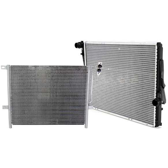 2002 BMW 325Ci Base - 2-Piece Kit Radiator, Automatic Transmission, Body Code E4, 2.5L 6Cyl,  Includes (1) A/C Condenser and (1) Radiator