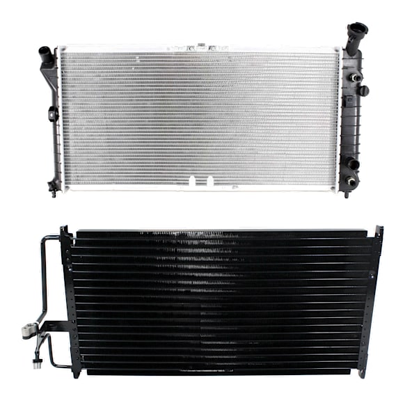 2-Piece Kit Radiator, with A/C Condenser, 3.1L/3.8L/3.4L Eng., Plastic Tank