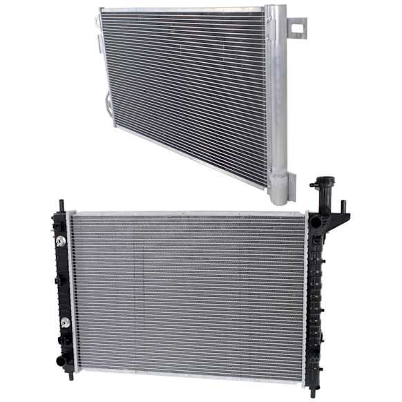 2014 GMC Acadia - 2-Piece Kit Radiator, For Models With Heavy Duty Cooling, 3.6L 6Cyl,  Includes (1) A/C Condenser and (1) Radiator