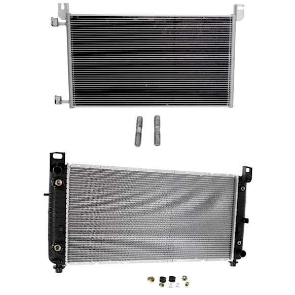2009 Chevrolet Tahoe - 2-Piece Kit Radiator, For Models With Tow Package, Heavy Duty Cooling, 4.8L 8Cyl,  Includes (1) A/C Condenser and (1) Radiator