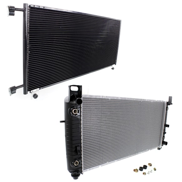 2011 Chevrolet Silverado 1500 - 2-Piece Kit Radiator, 6.0L 8Cyl,  Includes (1) A/C Condenser and (1) Radiator