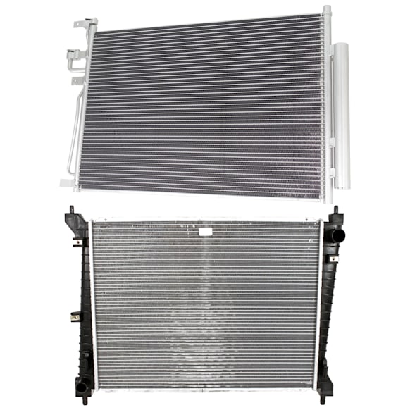 2008 Saturn Vue - 2-Piece Kit Radiator, 3.5L 6Cyl,  Includes (1) A/C Condenser and (1) Radiator