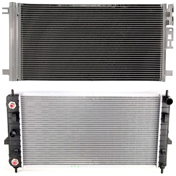 2-Piece Kit Radiator, with A/C Condenser, 2.0L/2.2L/2.4L Eng.