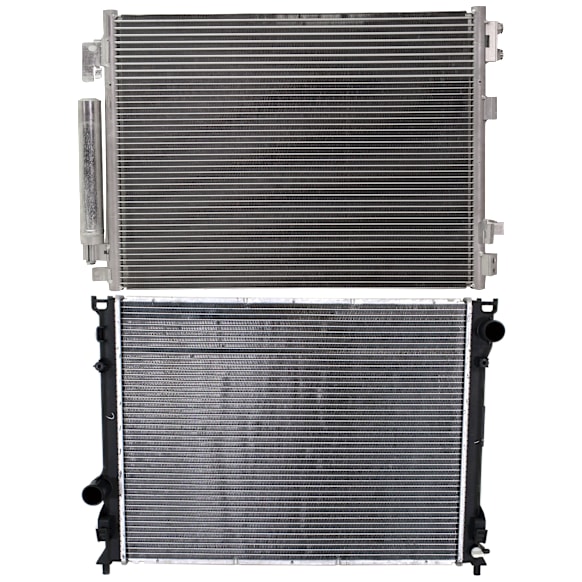 2021 Dodge Charger R/T - 2-Piece Kit Radiator, 3.6L 6Cyl,  Includes (1) A/C Condenser and (1) Radiator