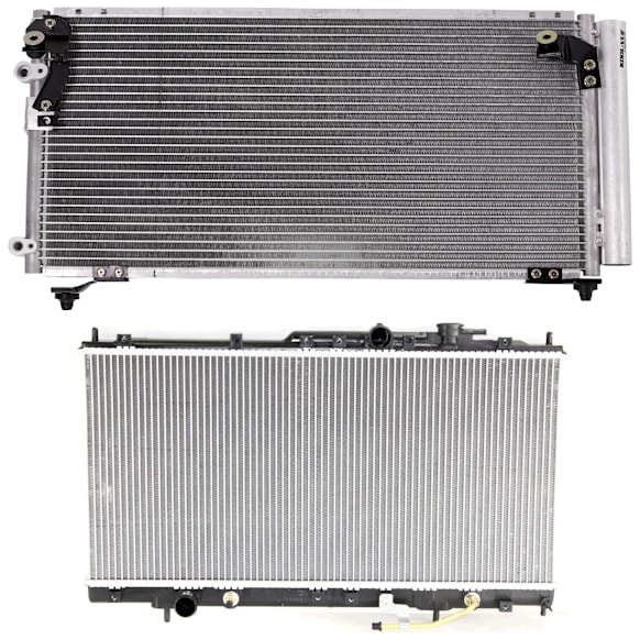 2005 Mitsubishi Eclipse - 2-Piece Kit Radiator, For Models With Standard Duty Cooling, 3.0L 6Cyl,  Includes (1) A/C Condenser and (1) Radiator