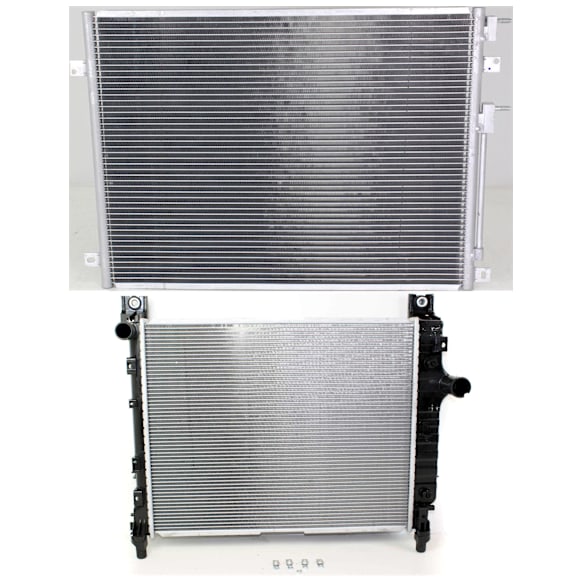 2000 Dodge Durango - 2-Piece Kit Radiator, 4.7L 8Cyl,  Includes (1) A/C Condenser and (1) Radiator