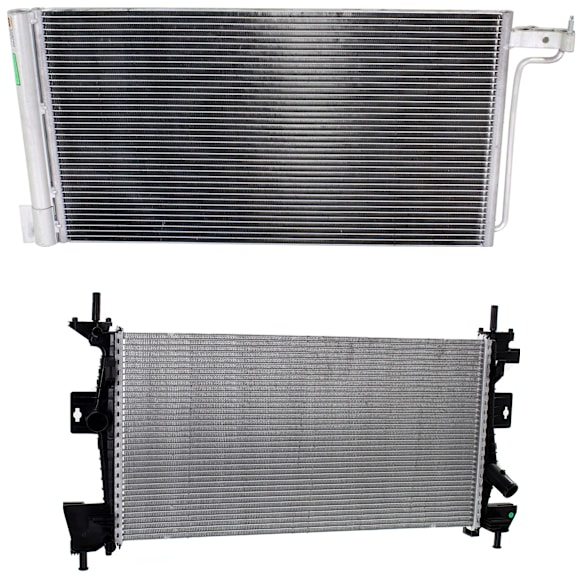 2012 Ford Focus - 2-Piece Kit Radiator,  Includes (1) A/C Condenser and (1) Radiator
