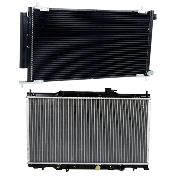 2003 Honda Element - 2-Piece Kit Radiator, 2.4L 4Cyl,  Includes (1) A/C Condenser and (1) Radiator