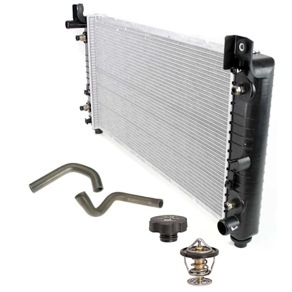 2002 GMC Yukon XL 1500 - 5-Piece Kit Radiator, 6.0L 8Cyl,  Includes (1) Radiator, (1) Radiator Cap, (2) Radiator Hose, and (1) Thermostat