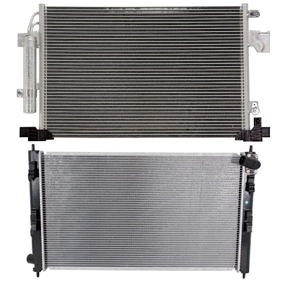 2012 Mitsubishi Outlander Sport - 2-Piece Kit Radiator, 2.0L 4Cyl,  Includes (1) A/C Condenser and (1) Radiator