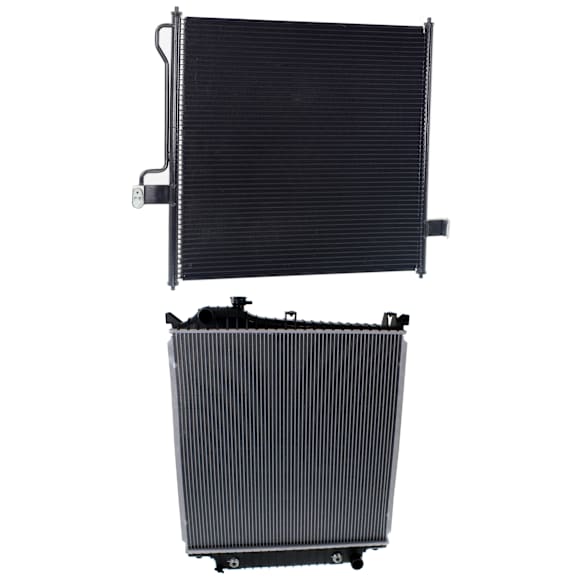 2007-2010 Ford Explorer - 2-Piece Kit Radiator, with A/C Condenser, 4.0L/4.6L Eng., Plastic Tank