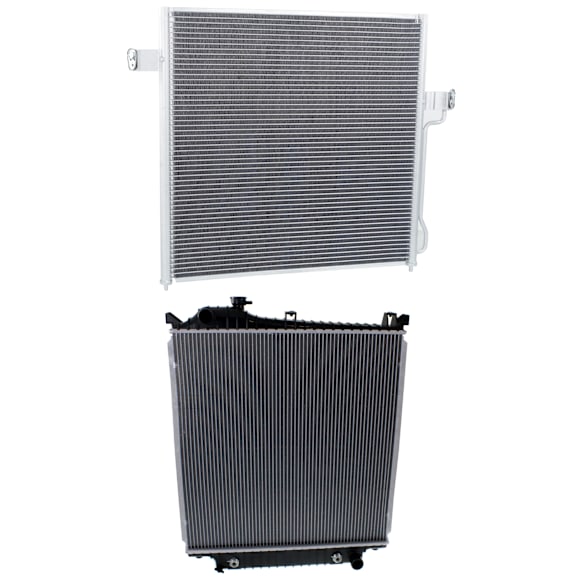 2007 Ford Explorer - 2-Piece Kit Radiator, 4.0L 6Cyl,  Includes (1) A/C Condenser and (1) Radiator