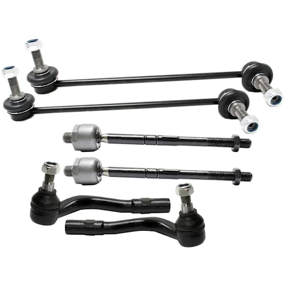 2005 Mercedes Benz C230 - 6-Piece Kit Front Suspension Kit,  Includes (2) Sway Bar Link and (4) Tie Rod End