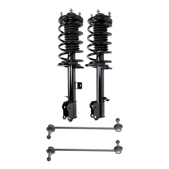 2005-2012 Ford Escape - 4-Piece Kit Front, Driver and Passenger Side Suspension Includes Loaded Strut and Sway Bar Link