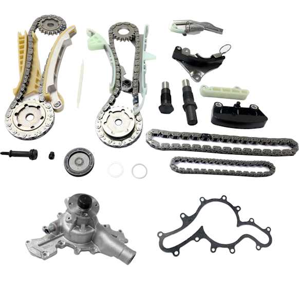 2002 Ford Ranger - 2-Piece Kit Timing Chain Kit, With Gears, 4.0L 6Cyl,  Includes (1) Timing Chain Kit and (1) Water Pump