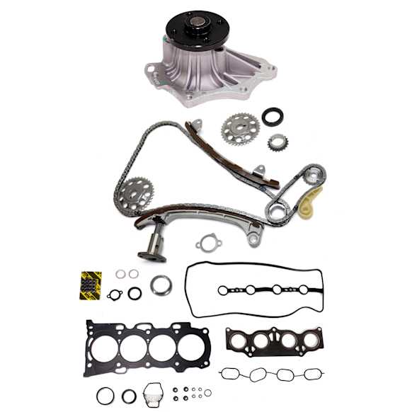 3-Piece Kit Timing Chain Kit with Head Gasket Set and Water Pump, 4 Cyl, 2.4L Engine