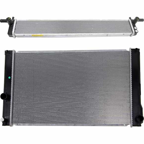 2011-2015 Lexus CT200h - 2-Piece Kit Radiator, 1.8L Engine, Aluminum Core, Plastic Tank, Main Radiator, includes Inverter Cooler