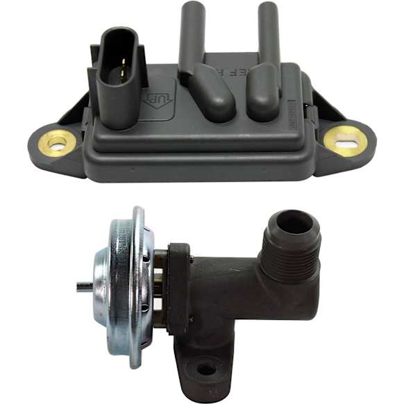 2001 Ford Excursion - 2-Piece Kit EGR Valve, F77E-9J460-AB, 5.4L 8Cyl,  Includes (1) EGR Pressure Feedback Sensor and (1) EGR Valve