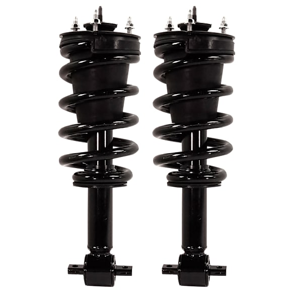 2014 GMC Sierra 1500 - 8-Piece Kit Front, Driver and Passenger Side Fully Loaded Strut, 4WD, Four Wheel Drive, Without Magnetic Ride Control Suspension,  Includes (2) Shock Absorber and Strut Assembly, (2) Sway Bar Link, and (4) Tie Rod End