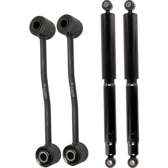 2000 Jeep Grand Cherokee - 4-Piece Kit Rear Shock, (Exc. Up Country Suspension),  Includes (2) Shock Absorber and Strut Assembly and (2) Sway Bar Link