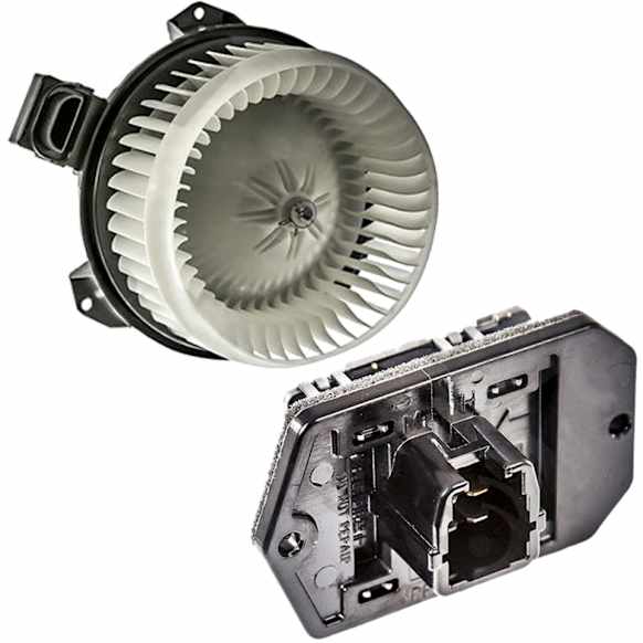 2012 Ram 1500 - 2-Piece Kit Blower Motor, With Wheel