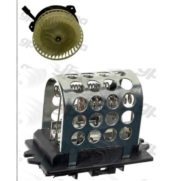 2001 Chrysler LHS - 2-Piece Kit Blower Motor, Without Automatic Temperature Control