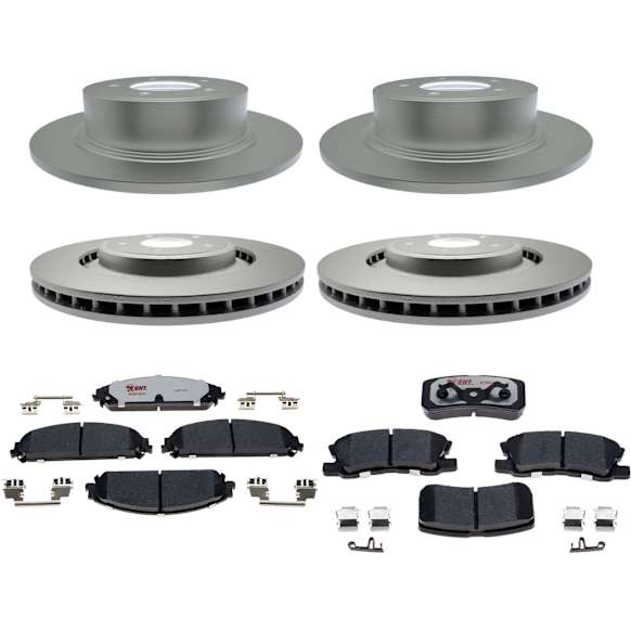 2013 Chrysler 200 - 8-Piece Kit Brake Disc and Pad Kit, 3.6L 6Cyl, Element3 EHT Series  Includes (1) Brake Pad Set, (2) Brake Disc