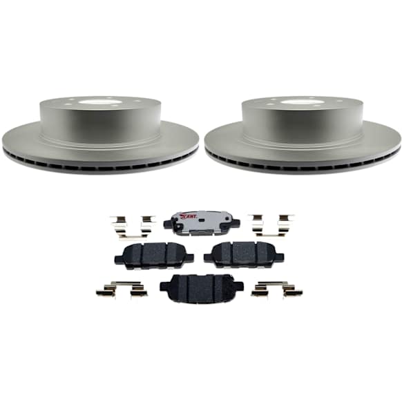 2009 Nissan Rogue - 2-Wheel Set Brake Disc and Pad Kit, 292.1 mm, 2.5L 4Cyl, Element3 EHT Series  Includes (2) Disc and (1) Pad Set