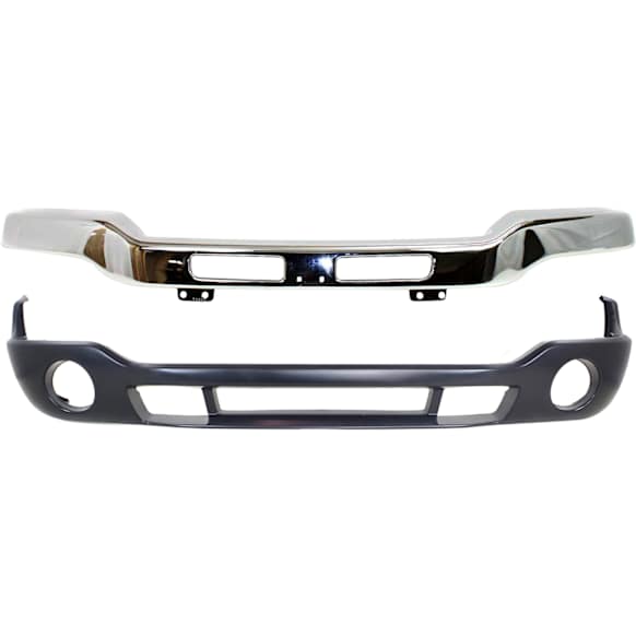 2006 GMC Sierra 1500 - 2-Piece Kit Front Bumper, Chrome,  Includes (1) Bumper and (1) Bumper Cover