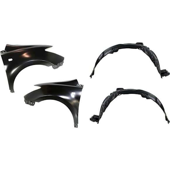 2006 Scion xA - 4-Piece Kit Front, Driver and Passenger Side Fender,  Includes (2) Fender and (2) Fender Liner