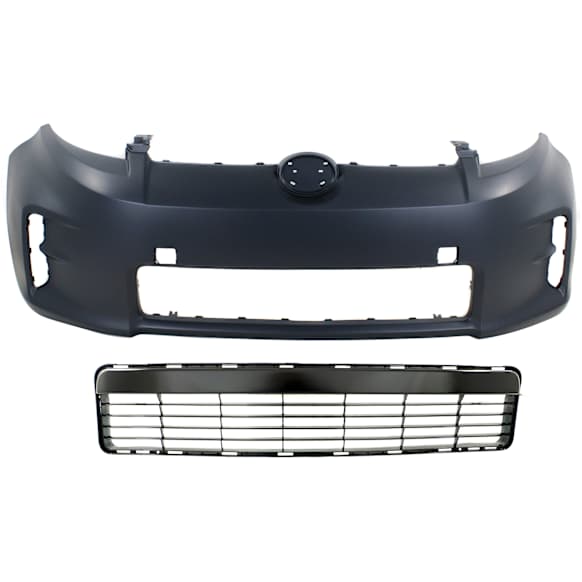2013 Scion xB - 2-Piece Kit Front Primed Bumper Cover,  Includes (1) Bumper Cover and (1) Bumper Grille
