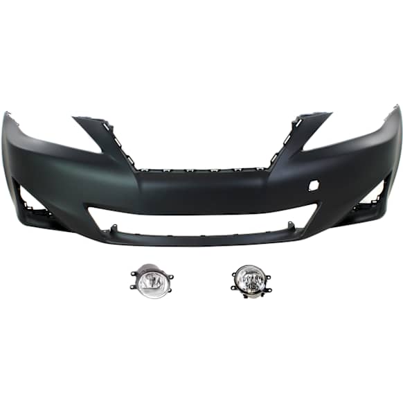 2011 Lexus IS250 Base - 3-Piece Kit Front Primed Bumper Cover,  Includes (1) Bumper Cover and (2) Fog Light