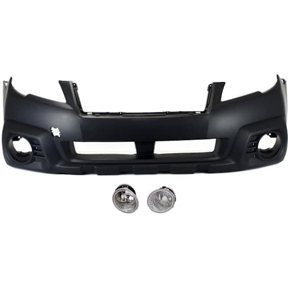 3-Piece Kit Front Upper - Primed, Lower - Textured Bumper Cover, Includes (1) Bumper Cover and (2) Fog Light