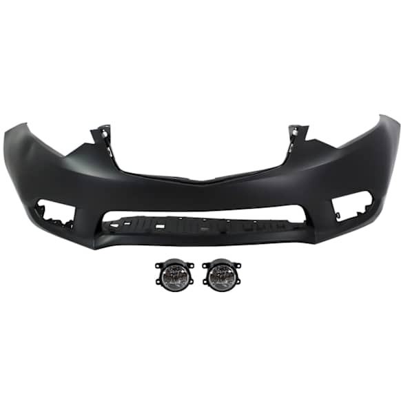 2014 Acura TSX Base - 3-Piece Kit Front Primed Bumper Cover,  Includes (1) Bumper Cover and (2) Fog Light