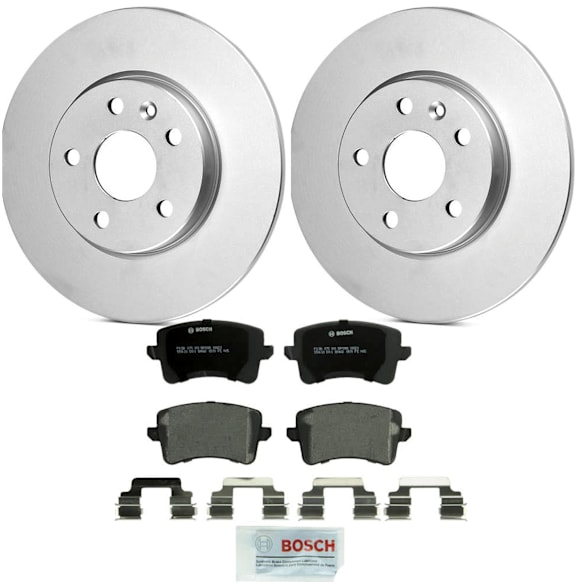 2010 Audi A4 Quattro - 2-Wheel Set Rear Brake Disc and Pad Kit, 299.9 mm, Sedan, 2.0L 4Cyl,  Includes (2) Disc and (1) Pad Set