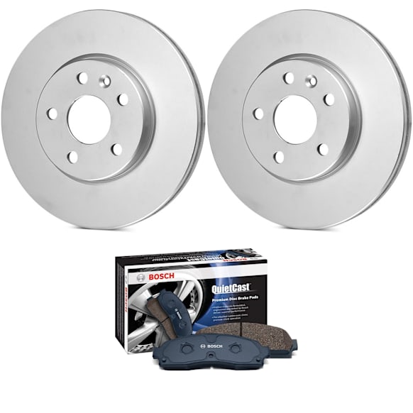 2011 Toyota Prius - 2-Wheel Set Rear Brake Disc and Pad Kit, 259 mm, 1.8L 4Cyl, Includes (2) Disc and (1) Pad Set