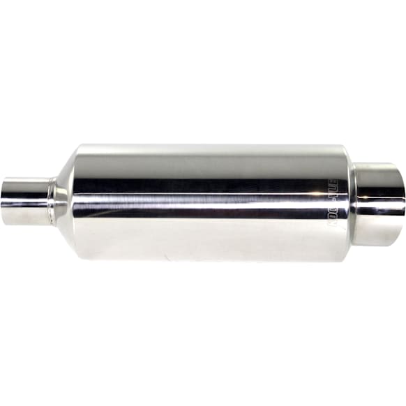 Made of Stainless Steel Muffler 2.25 in. Inlet Size 4 in. Outlet Size - Sold Individually