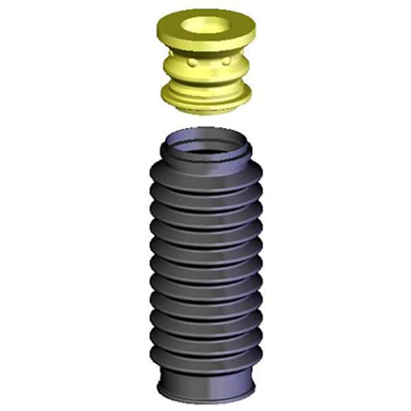1998 Toyota Supra - Strut boot, (Exc. Adjustable Suspension), Black, Rubber, Sold Individually - Rear