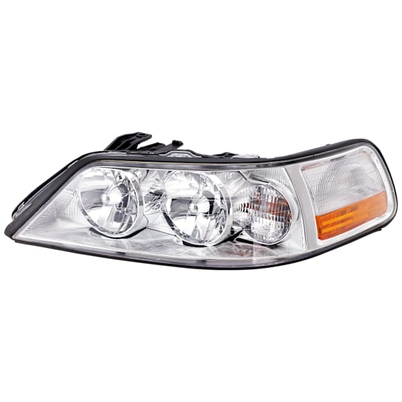 Driver Side Headlight, with Bulb, Halogen, Clear Lens, 8 Cyl., 4.6L Engine