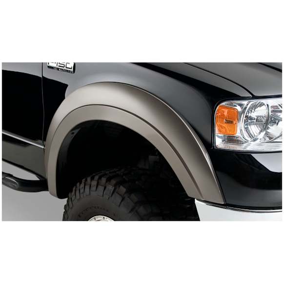 2004 Ford F-150 - Front, Driver and Passenger Side, Fender Flares, Styleside, Tire Coverage 2 in., Black, Extend-A-Fender Series
