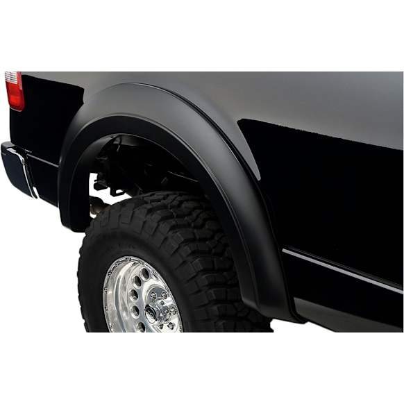 2008 Ford F-150 - Rear, Driver and Passenger Side, Fender Flares, Styleside, Tire Coverage 2 in., Black, Extend-A-Fender Series