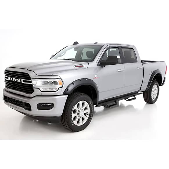 20965-02 Front and Rear, Driver and Passenger Side Fender Flares, Matte Black Pocket Style Series